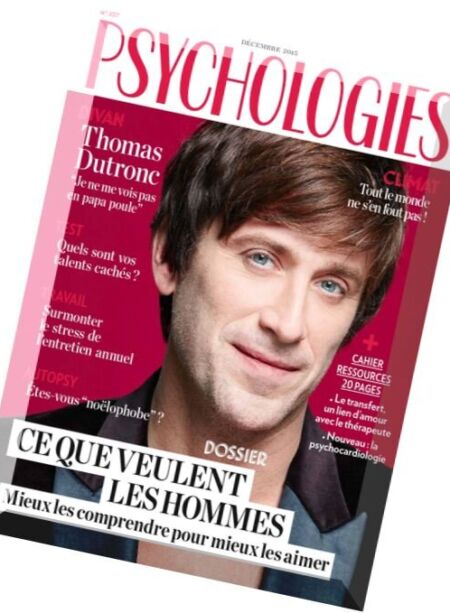 Psychologies France – Decembre 2015 Cover
