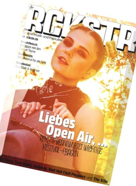 RCKSTR – Juni 2016 Cover