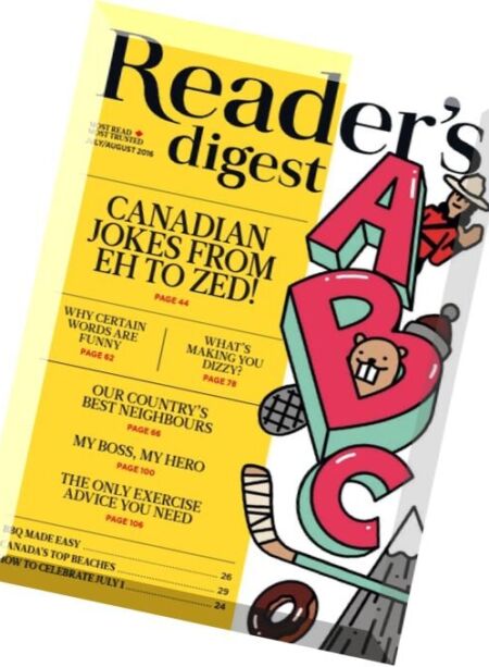 Reader’s Digest Canada – July-August 2016 Cover