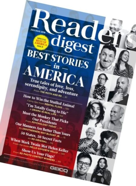 Reader’s Digest USA – July-August 2016 Cover