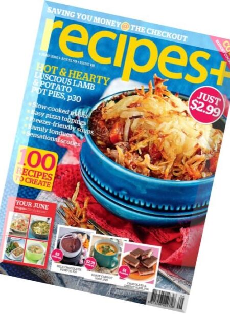 recipes+ – June 2016 Cover