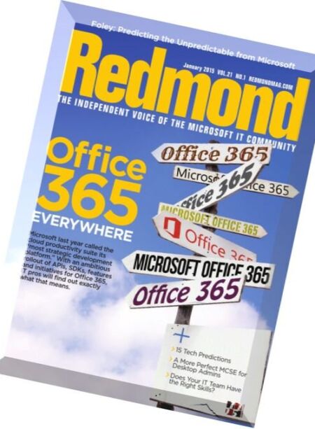 REDMOND magazine – January 2015 Cover