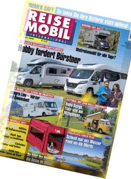 Reisemobil International – Juli 2016 Cover