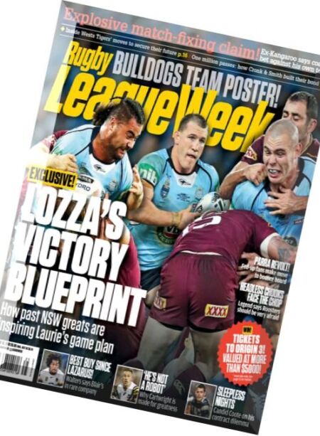 Rugby League Week – 16 June 2016 Cover