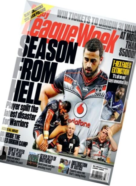 Rugby League Week – 2 June 2016 Cover
