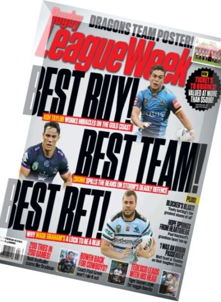 Rugby League Week – 9 June 2016 Cover