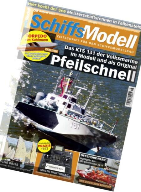 SchiffsModell – August 2016 Cover