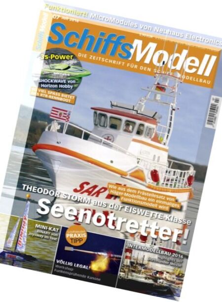 SchiffsModell – Juli 2016 Cover