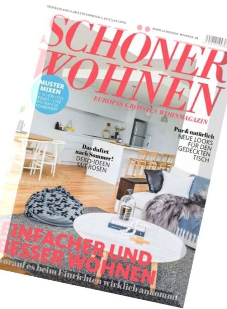 Schoner Wohnen – Juli 2016 Cover