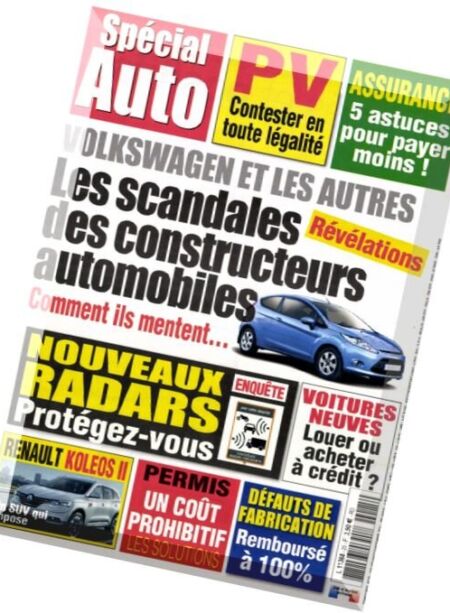 Special Auto – Juillet-Septembre 2016 Cover