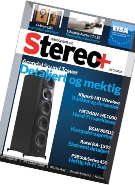 Stereo+ Nr.5, 2016 Cover