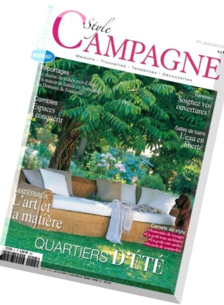 Style Campagne – Juillet-Aout 2016 Cover