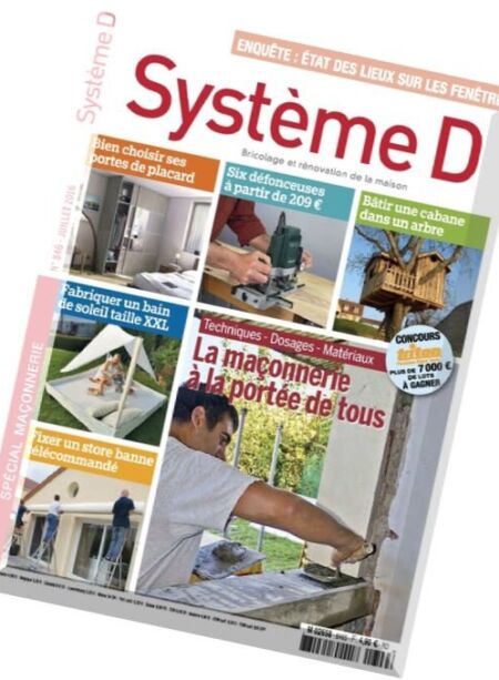Systeme D – N 846, Juillet 2016 Cover