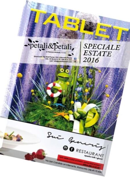 Tablet Roma – Giugno 2016 Cover