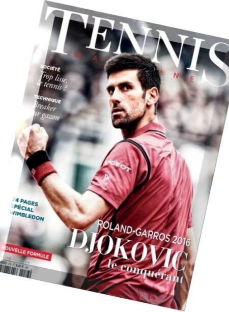 Tennis Magazine France – Juillet 2016 Cover
