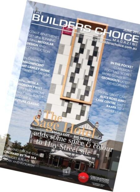 The Builders Choice Magazine – June 2016 Cover