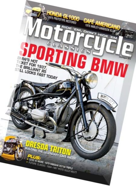 The Classic MotorCycle – July-August 2016 Cover