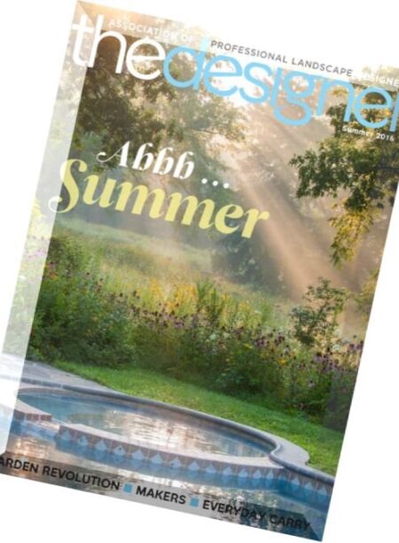 The Designer – Summer 2016 Cover