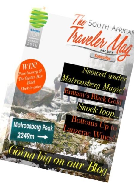 The South African Traveler Mag – July 2016 Cover