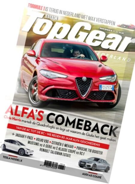 Top Gear Nederland – Juli 2016 Cover