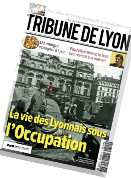 Tribune de Lyon – 16 au 22 Juin 2016 Cover