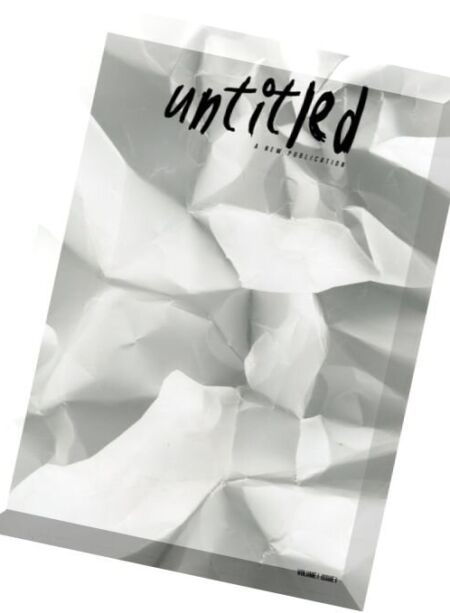 Untitled Magazine – Issue 1, 2016 Cover
