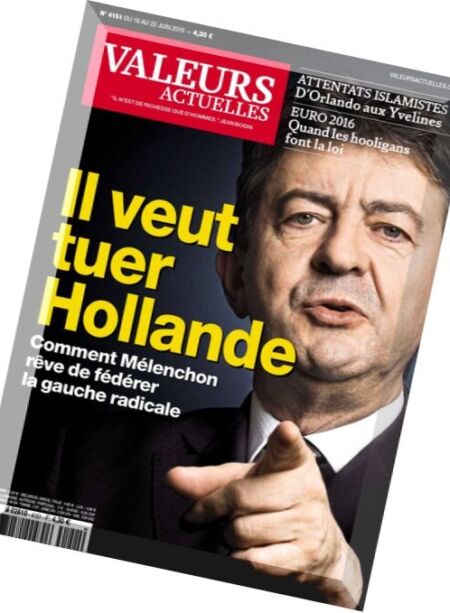 Valeurs Actuelles – 16 au 22 Juin 2016 Cover