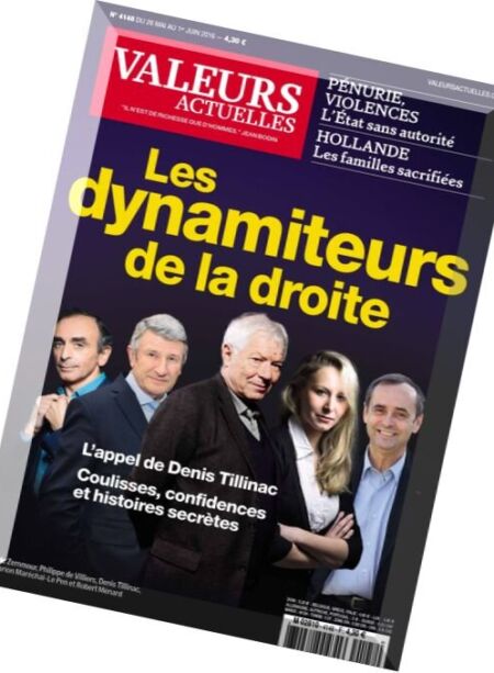 Valeurs Actuelles – 26 Mai au 1 Juin 2016 Cover