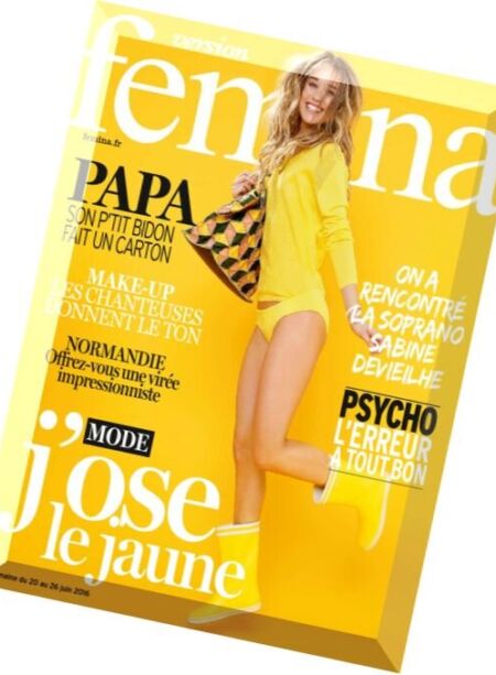 Version Femina – 20 au 26 Juin 2016 Cover