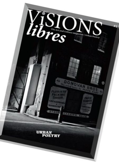 Visions Libres – N 11, 2016 (Urban Poetry) Cover