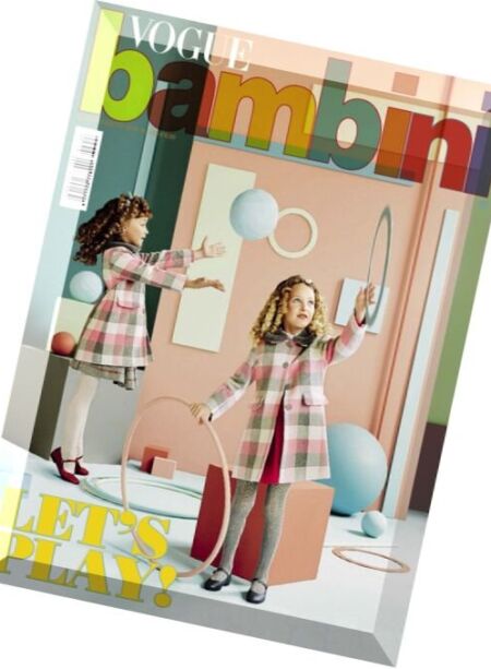 Vogue Bambini – Luglio-Agosto 2016 Cover