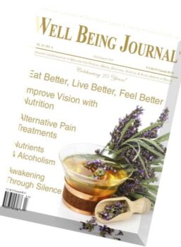 Well Being Journal – July-August 2016