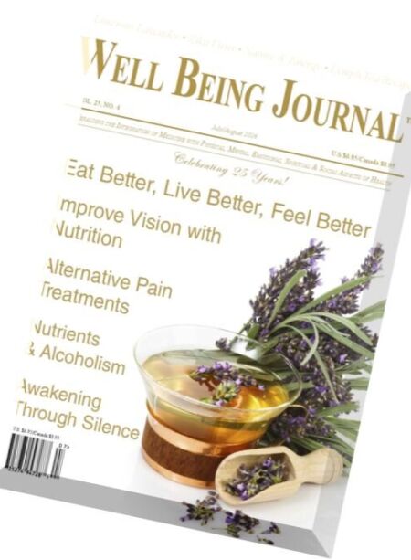 Well Being Journal – July-August 2016 Cover