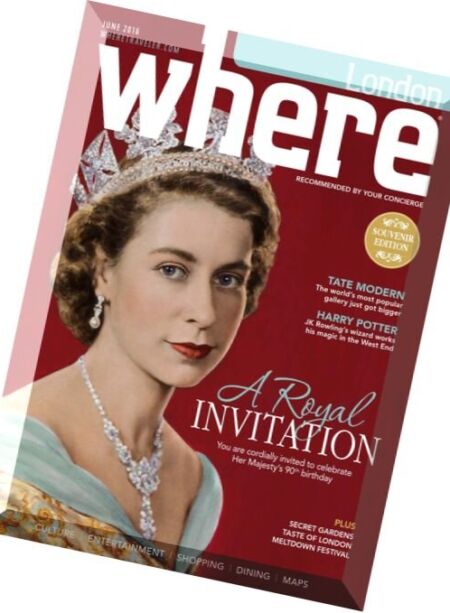 Where London – June 2016 Cover