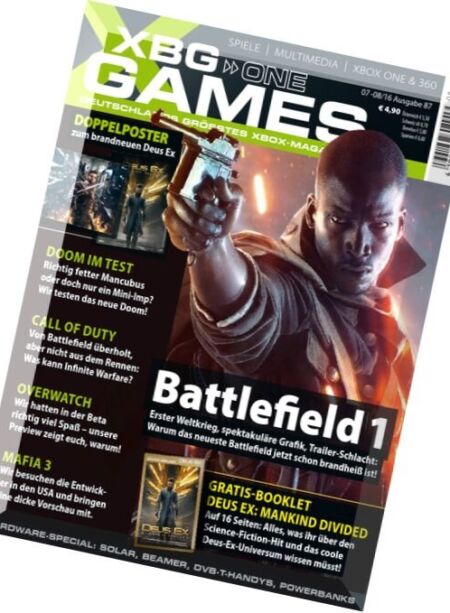 XBG One Games – Juli-August 2016 Cover