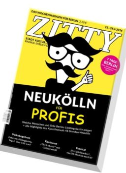Zitty – 23 Juni 2016