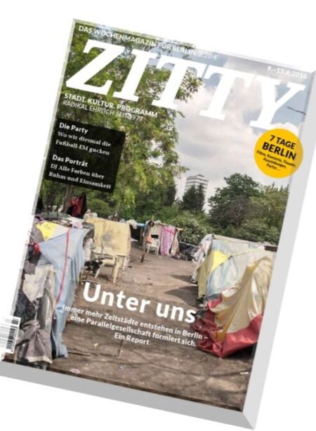 Zitty – 9 Juni 2016 Cover