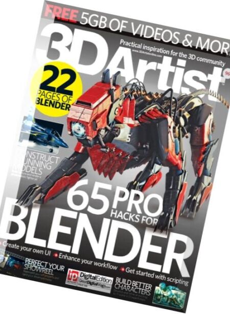 3D Artist – Issue 96, 2016 Cover