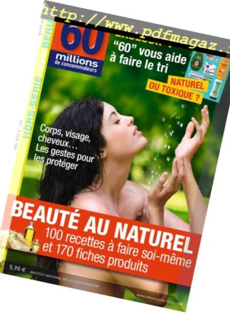 60 millions de consommateurs – Hors Serie – Aout-Septembre 2016 Cover