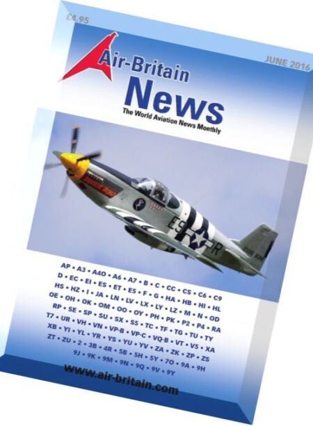 Air-Britain News – June 2016 Cover