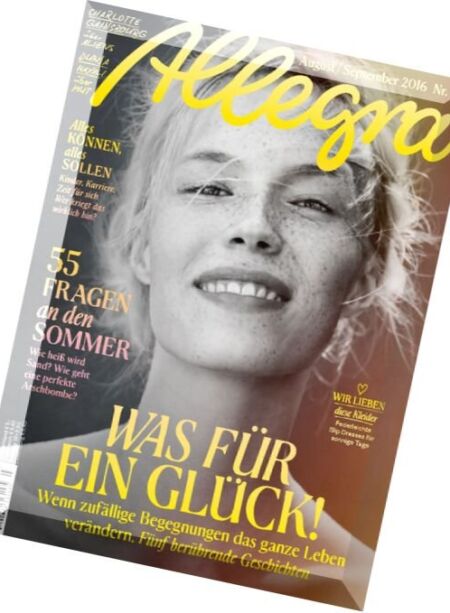 Allegra – August-September 2016 Cover