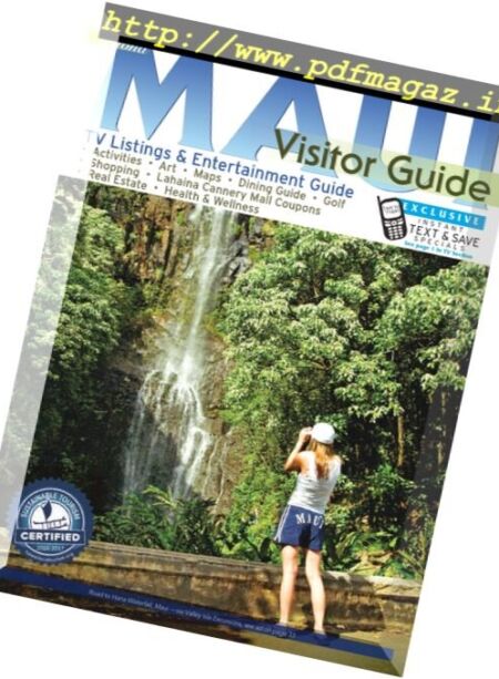 Aloha Maui Visitor Guide – July 2016 Cover