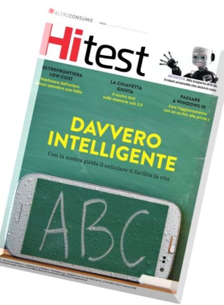 Altroconsumo Hi Test – n. 56, Luglio 2016 Cover