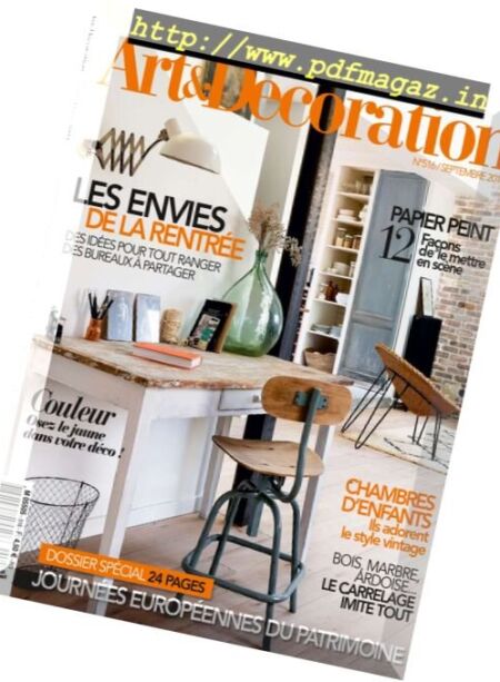 Art & Decoration – Septembre 2016 Cover