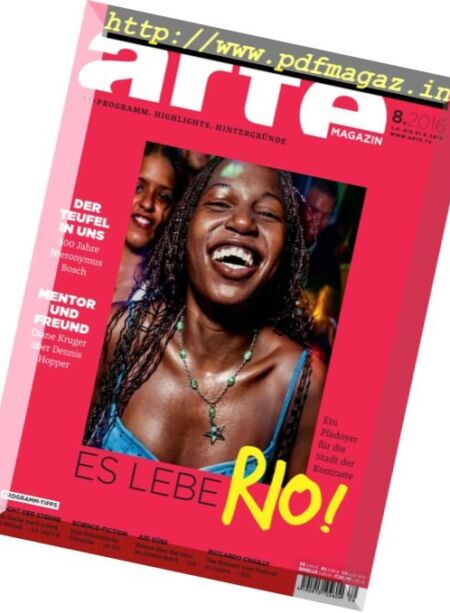 ARTE – N 08, August 2016 Cover