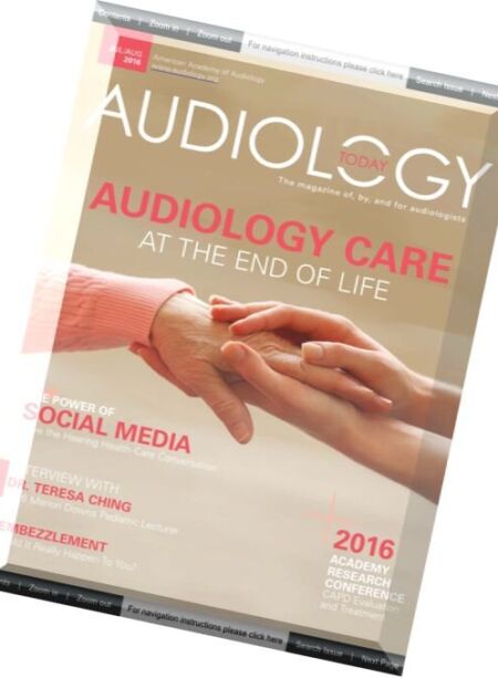 Audiology Today – July-August 2016 Cover