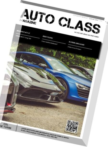 Auto Class Magazine – Luglio 2016 Cover