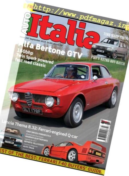 Auto Italia – September 2016 Cover