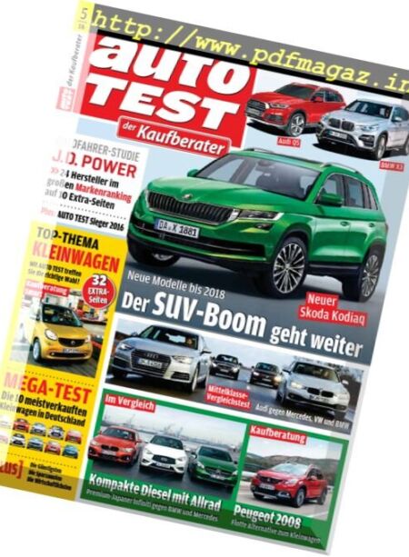 Auto Test – August-September 2016 Cover