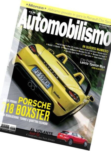 Automobilismo – Agosto 2016 Cover